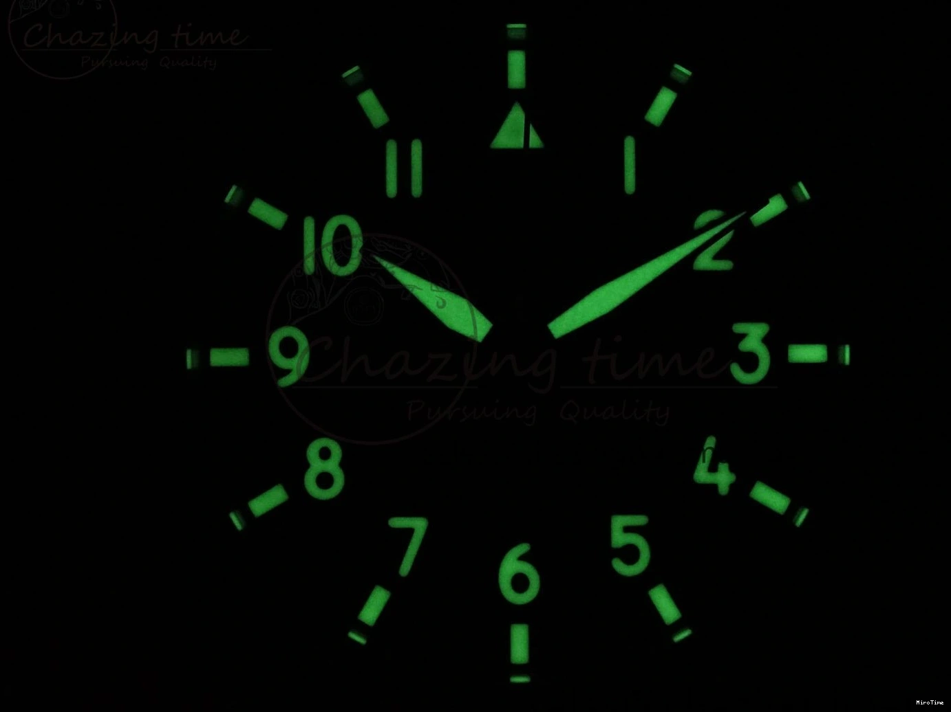 MIROTIME 1229 Durable Pilot Top Gun IW326901 M+F 1:1 Best Edition Black Dial on Black Nylon Strap MY 7003